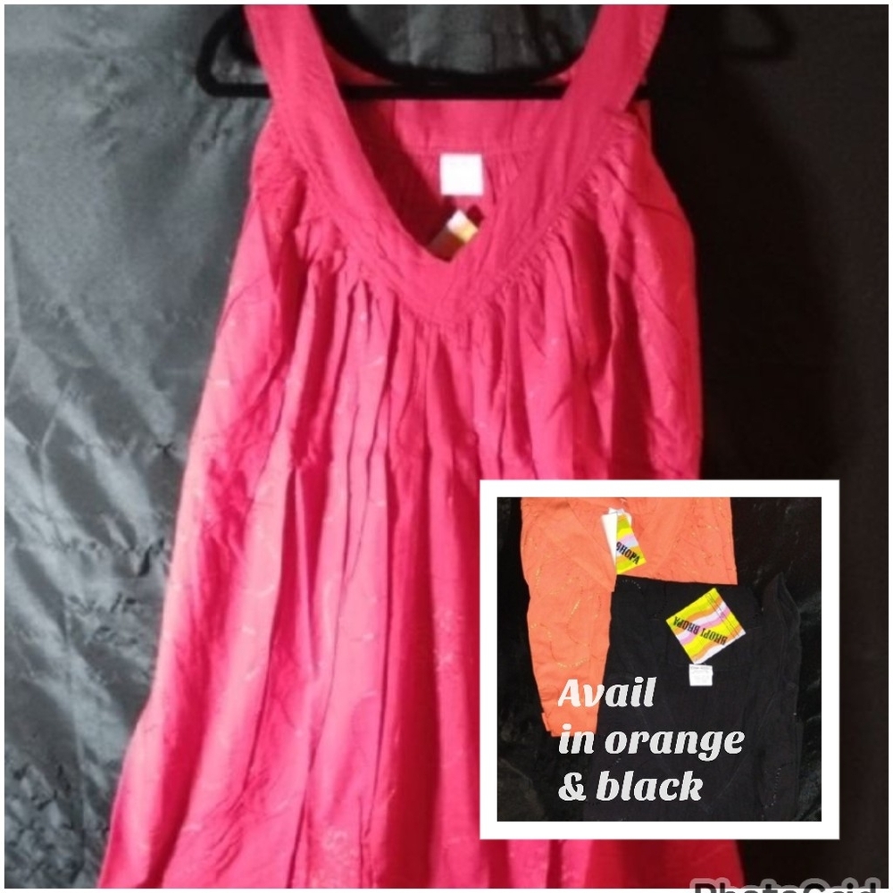 Sleeveless Maxi Dress (Red/Black/Orange Available)